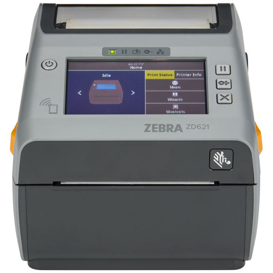 ZEBRA AIT, PRINTER, ZD621, DIRECT THERMAL, COLOR TOUCH LCD, 203 DPI, USB, USB HOST, ETHERNET, SERIAL, BTLE5, US CORD, EZPL