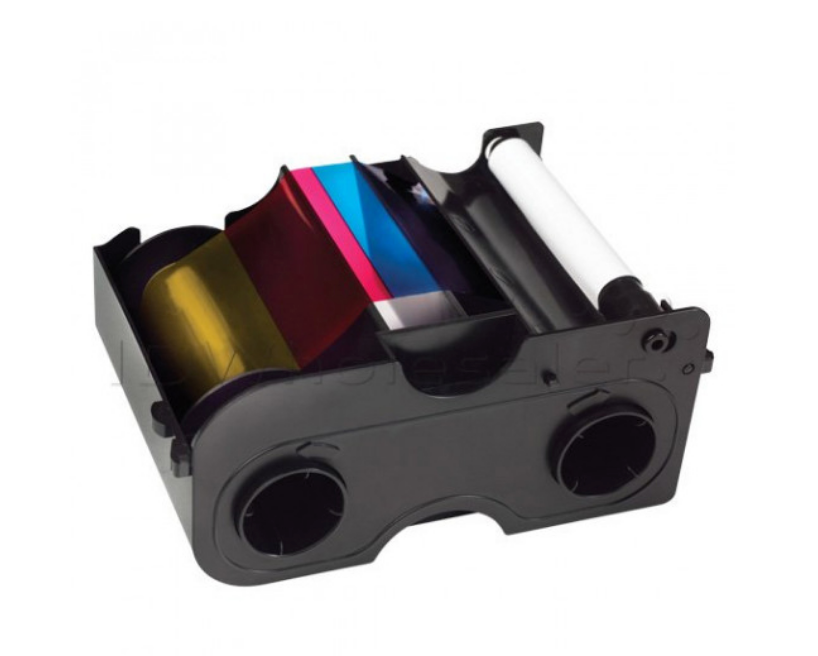 HID FARGO, CONSUMABLES, YMCKO WITH CLEANING ROLLER FULL-COLOR WITH RESIN BL