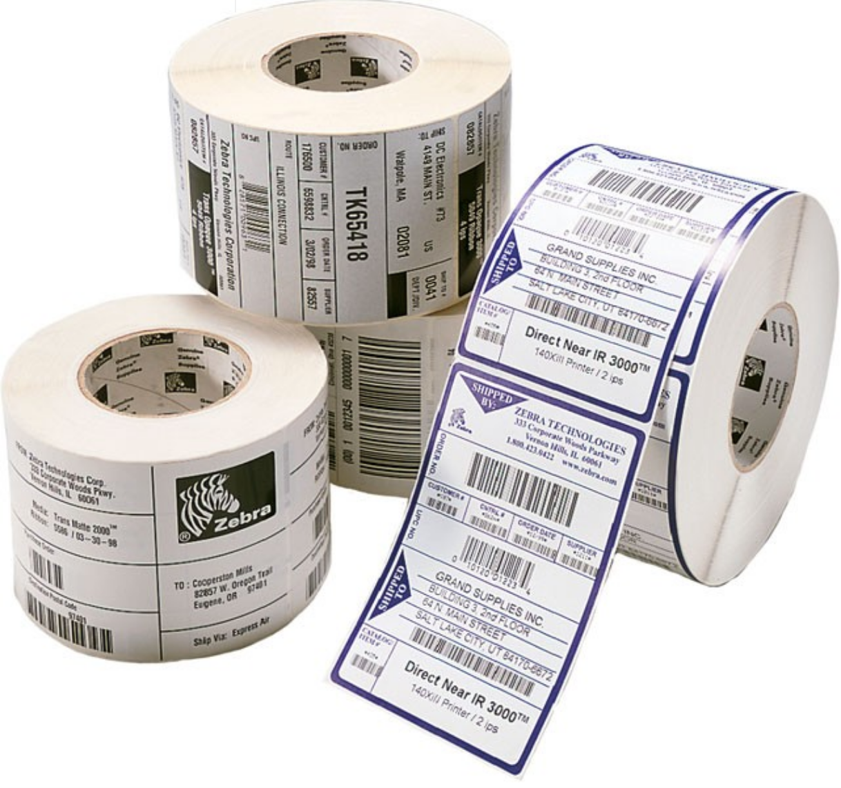 ZEBRA, CONSUMABLES, Z-PERFORM 2000D PAPER LABEL, DIRECT THERMAL, 4" X 3", 1