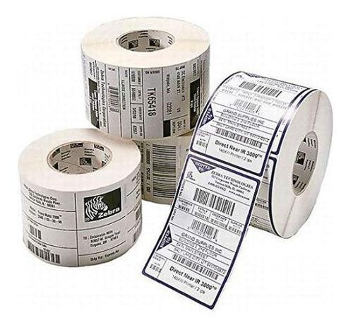 ZEBRA Etiqueta de Papel 1500T, Transferencia térmica, 4X6 IN, Centro 3 IN. 1000 etiquetas. CAJA