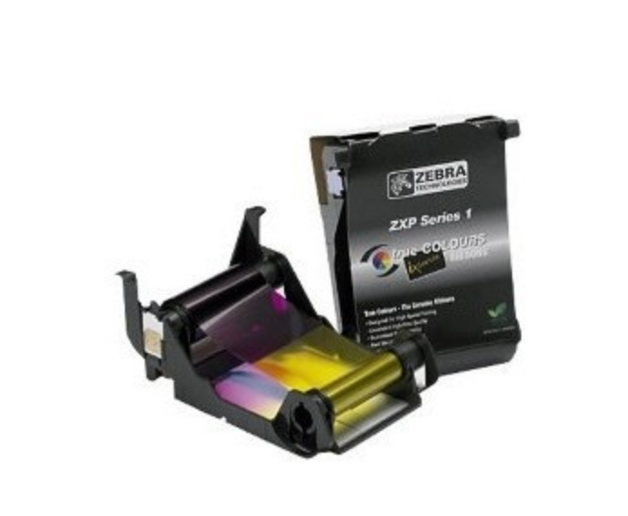 ZEBRACARD, LOAD-N-GO COLOR RIBBON FOR ZXP SERIES 1 CARD PRINTER, YMCKO, 100