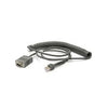 ZEBRA EVM, 12 FT, RS232 CABLE, STD-DB9 FEMALE, TXD ON 2, COILED