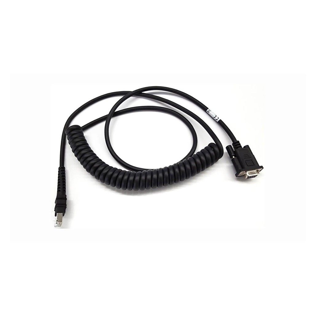 ZEBRA EVM, CABLE, RS232: DB9 FEMALE CONNECTOR, 9 FOOT COILED, POWER PIN 9