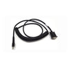 ZEBRA EVM, CABLE, RS232: DB9 FEMALE CONNECTOR, 9 FOOT COILED, POWER PIN 9