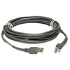 ZEBRA EVM/DCS, 15 FT, USB CABLE, SERIES A CONNECTOR, STRAIGHT