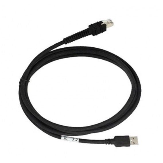 ZEBRA EVM, CABLE, SHIELDED USB: SERIES A CONNECTOR, 7 FOOT STRAIGHT, BC 1.2