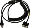 HONEYWELL, NCNR, CABLE - INDUSTRIAL: RS232 (5V SIGNALS), BLACK, DB9 FEMALE, 3M (9.8'), COILED, 5V EXTERNAL POWER WITH OPTION FOR HOST POWER ON PIN 9, W/O FERRITE