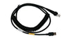 HONEYWELL, 1900/1200G/1300G, CABLE, USB, BLACK, TYPE A, 3M (9.8'), COILED, 5V HOST POWER