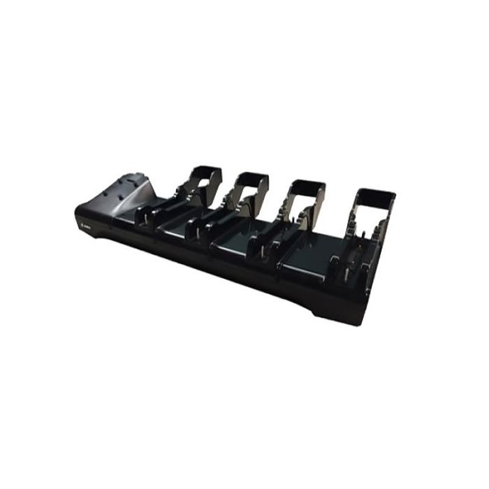 ZEBRA EM, 4-SLOT ET5X CHARGE ONLY CRADLE, REQUIRES POWER SUPPLY PWR-BGA12V108W0WW, DC LINE CORD CBL-DC-382A1-01, AND AC LINE CORD 23844-00-00R