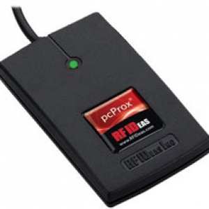 RFIDEAS, WAVE ID SOLO, 13.56MHZ, CSN, BLACK, USB READER