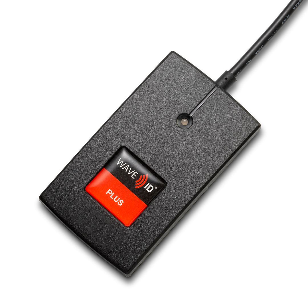 RFIDEAS, WAVE ID PLUS W/ICLASS ID BLACK USB READER