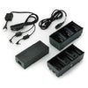 ZEBRA AIT, ACCESSORY, TWO 3 SLOT BATTERY CHARGERS (CHARGES 6 BATTERIES) WITH POWER SUPPLY AND Y CABLE; ZQ600/ZQ600 PLUS, QLN OR ZQ500. US POWER CORD INCLUDED