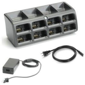 ZEBRA EVM, RS507 8-SLOT BATTERY CHARGER KIT, INCLUDES BATTER CHARGER, POWER SUPPLY, AND US AC LINE CORD